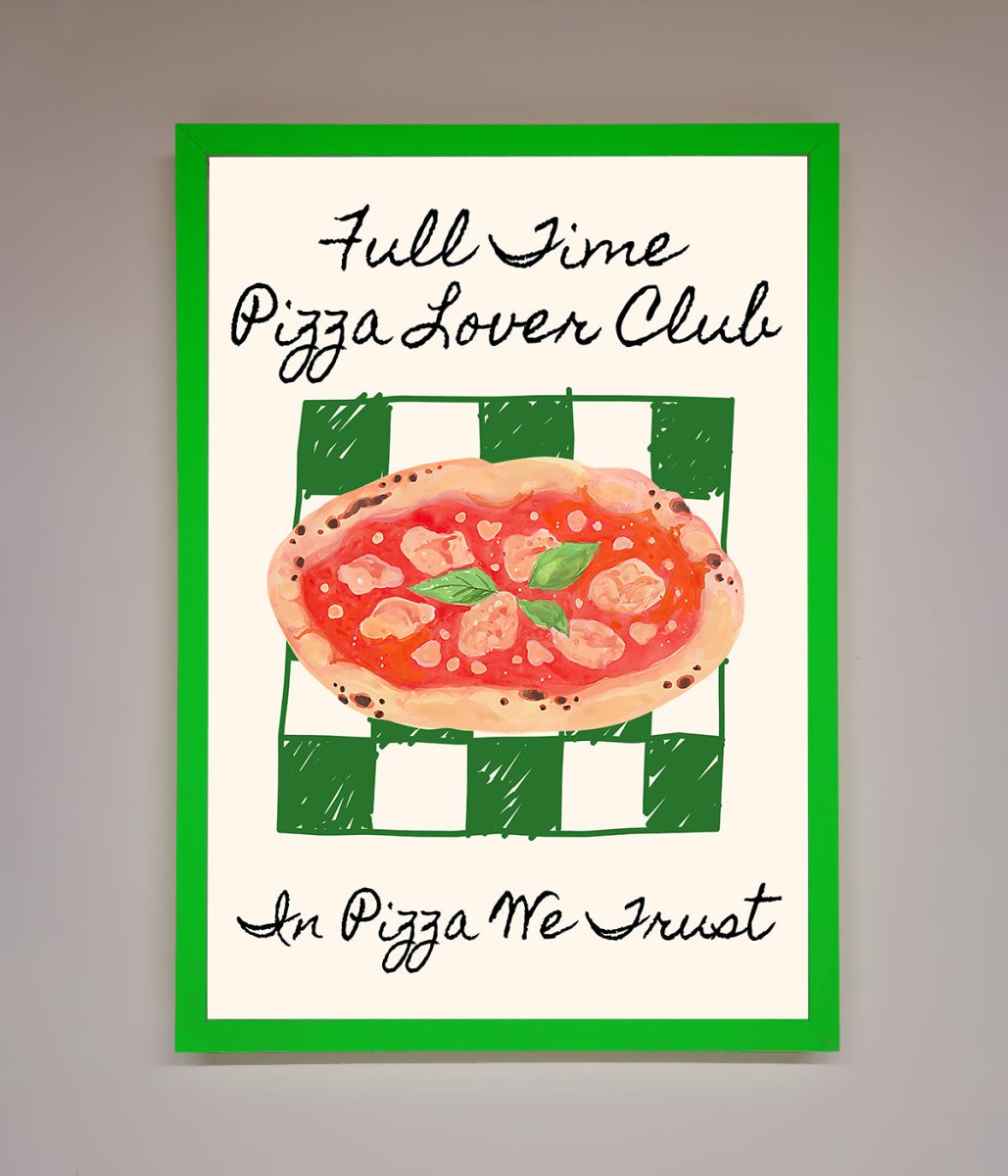 Pizza Lover Club Framed Wall Art - Zestio