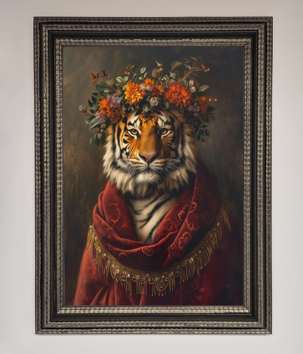 Renaissance Tiger Framed Wall Art - Zestio