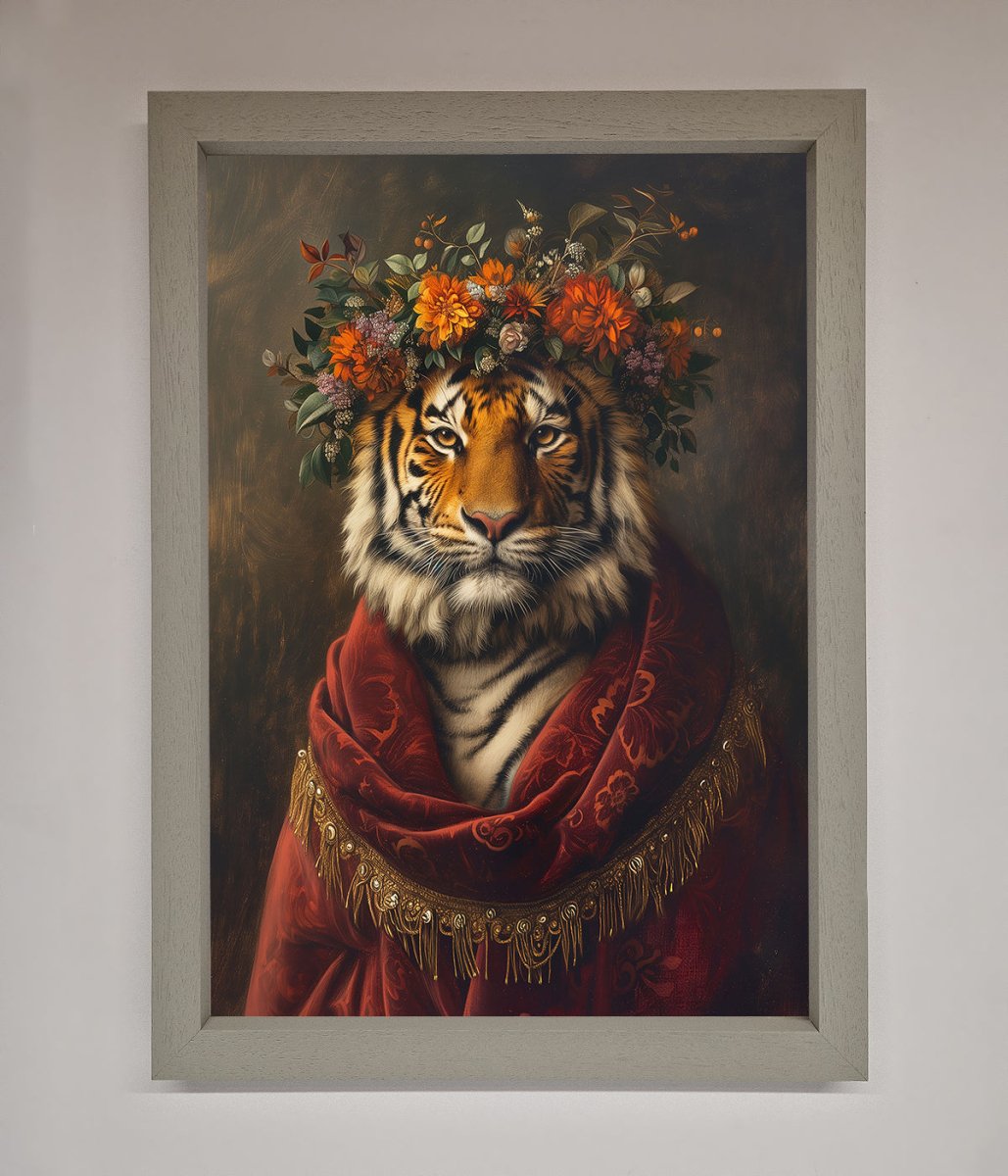 Renaissance Tiger Framed Wall Art - Zestio