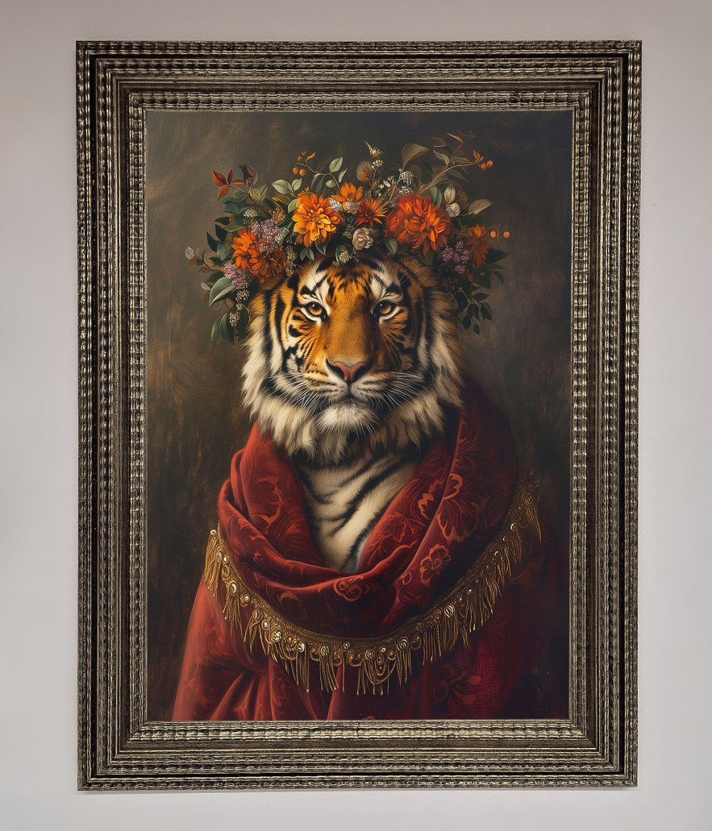 Renaissance Tiger Framed Wall Art - Zestio