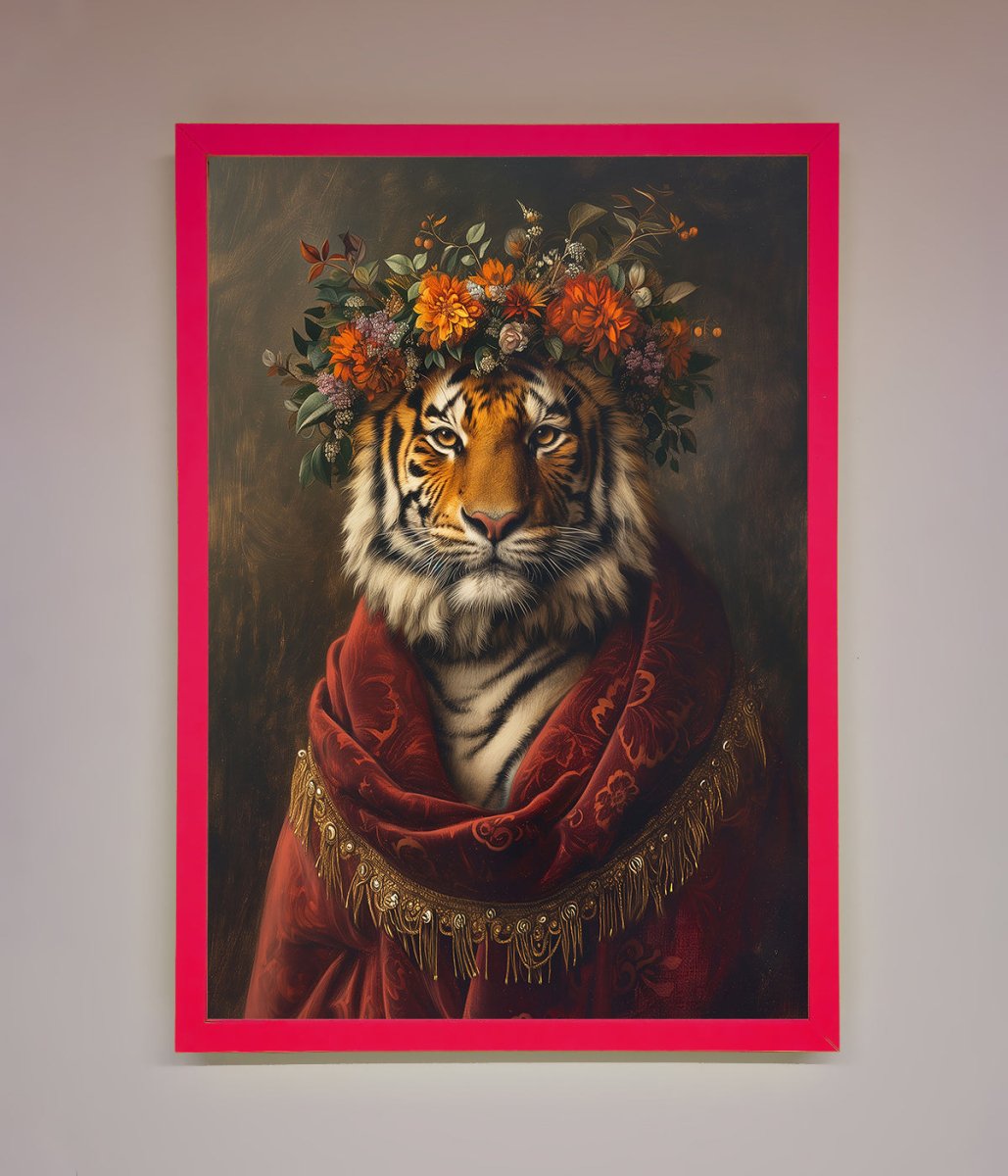 Renaissance Tiger Framed Wall Art - Zestio