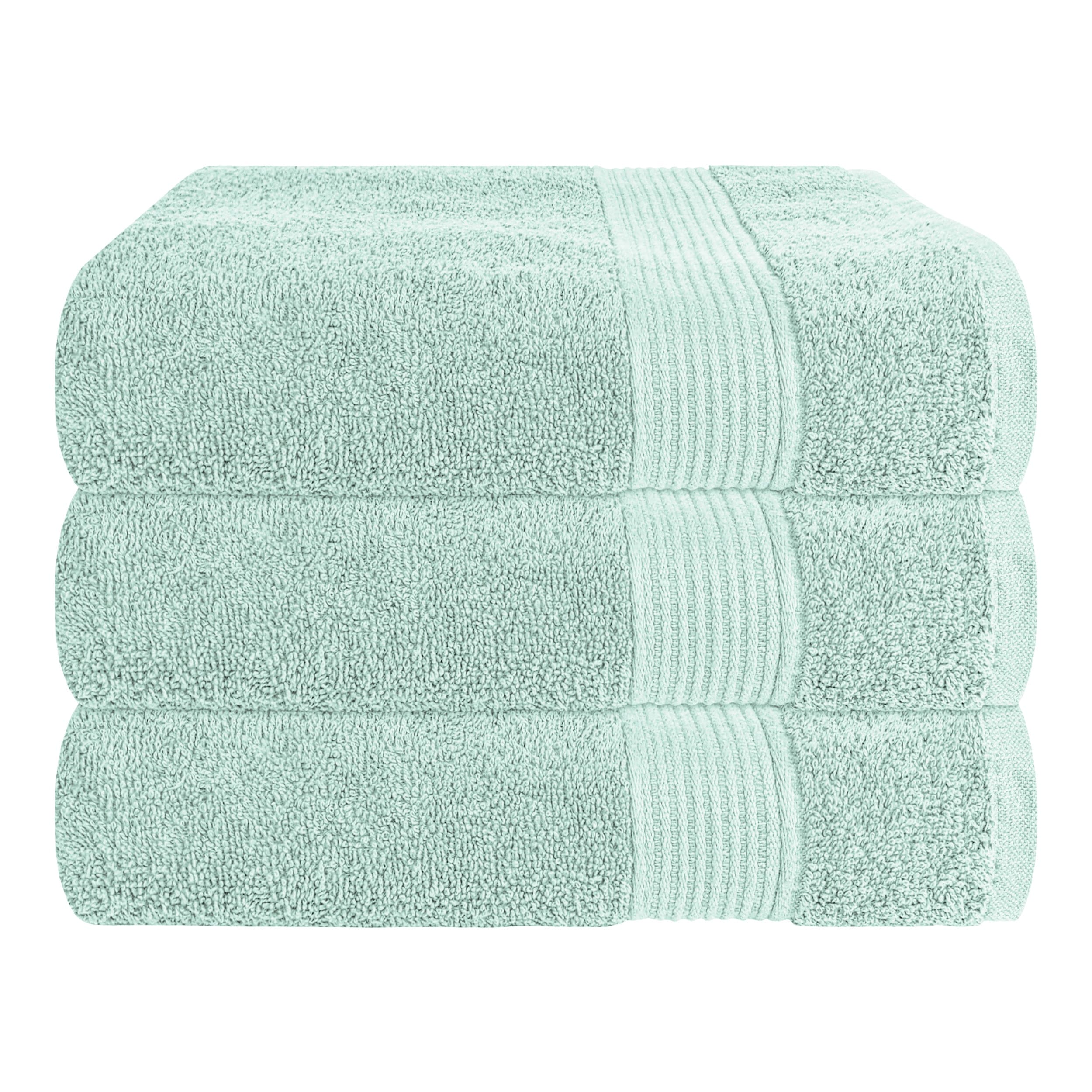 OLIVIA ROCCO Rhodes Towel Seafoam 100 Percent Cotton Hotel Quality Soft Super Absorbent Hand Towels Sheets And Face Cloths