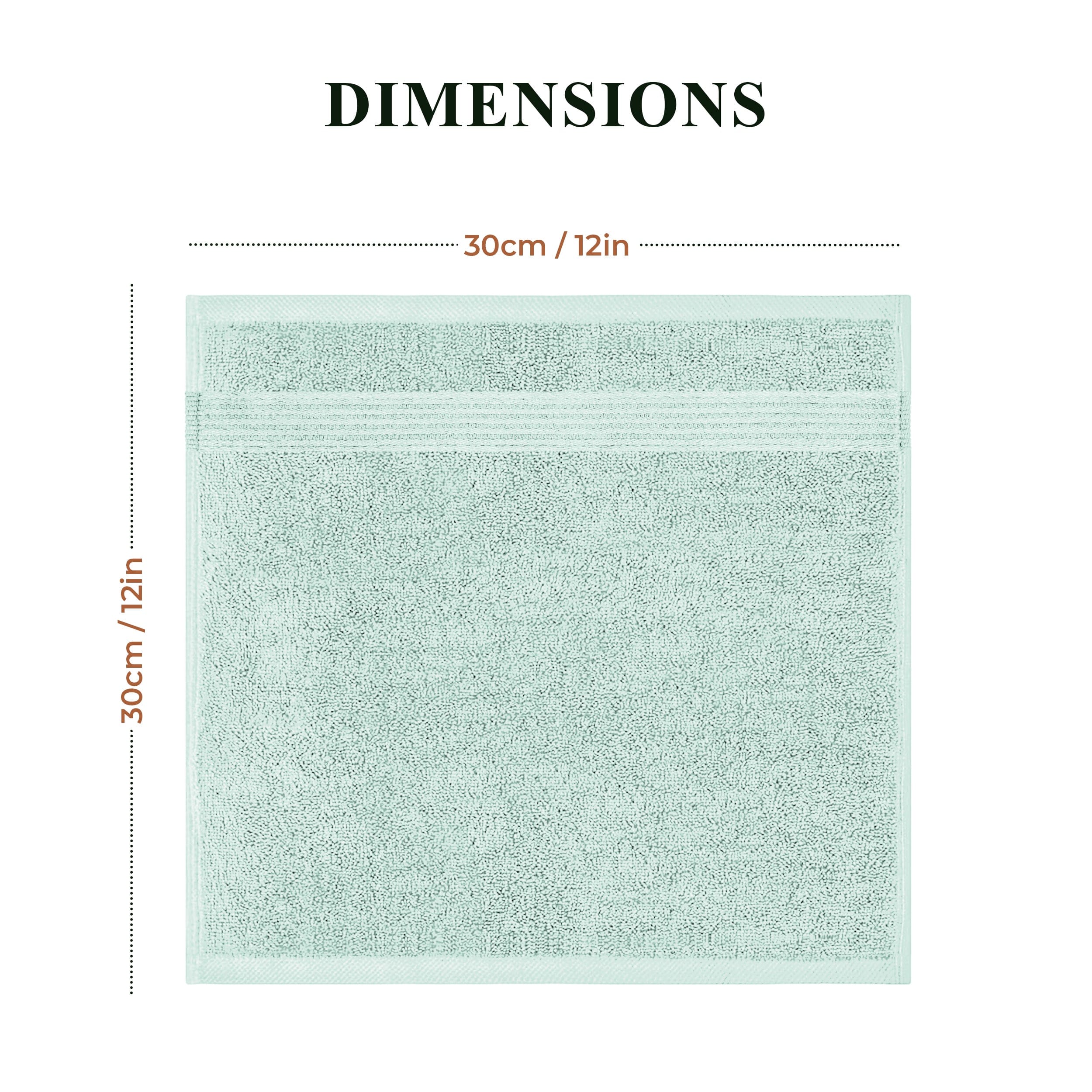 OLIVIA ROCCO Rhodes Towel Seafoam 100 Percent Cotton Hotel Quality Soft Super Absorbent Hand Towels Sheets And Face Cloths