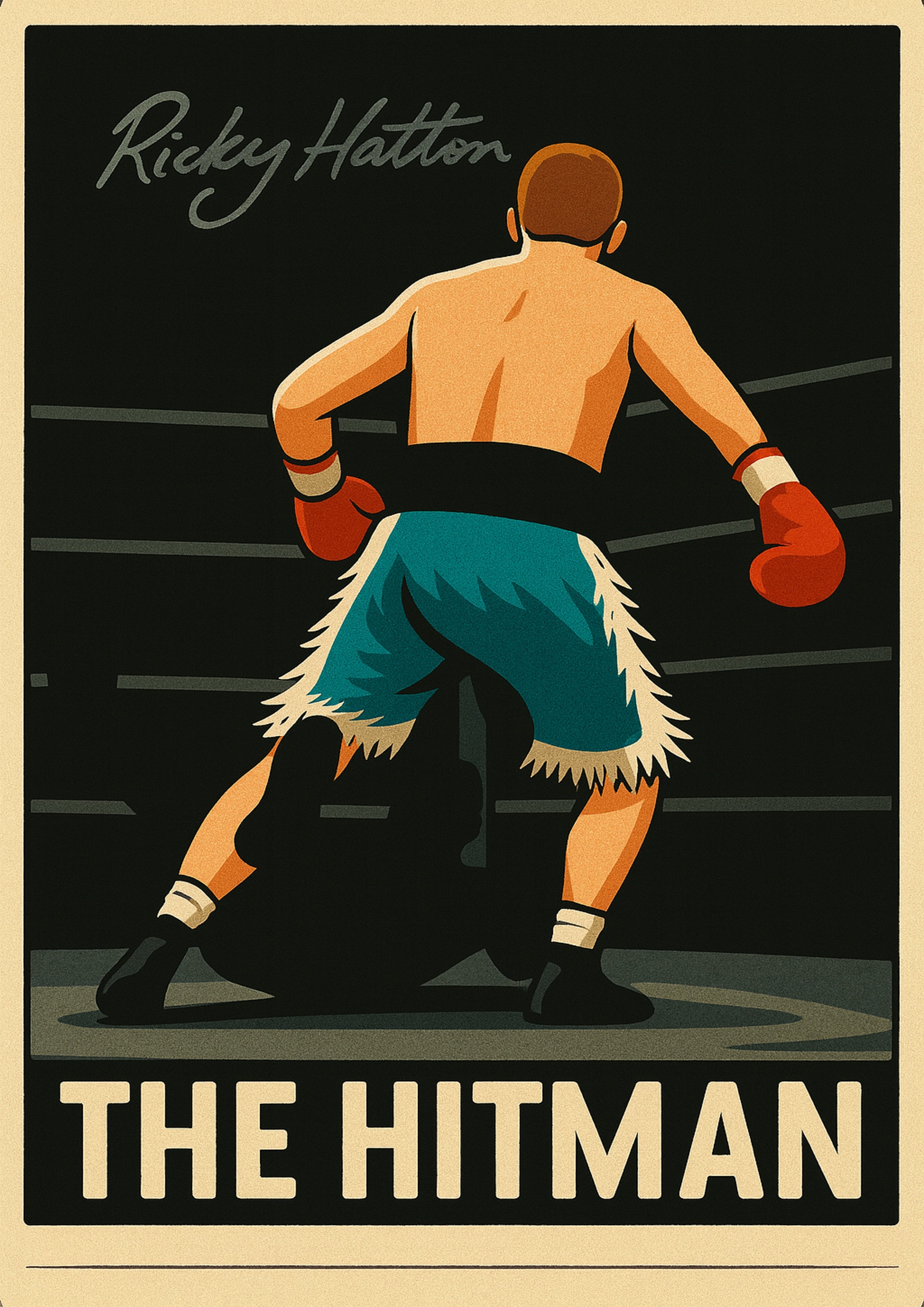 Ricky Hatton Inspired Tribute Poster - The Hitman