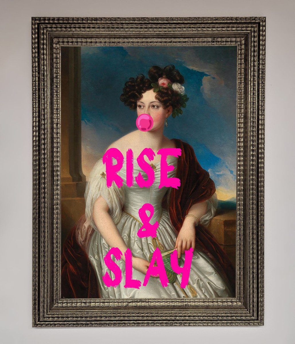 Rise And Slay Framed Wall Art - Zestio
