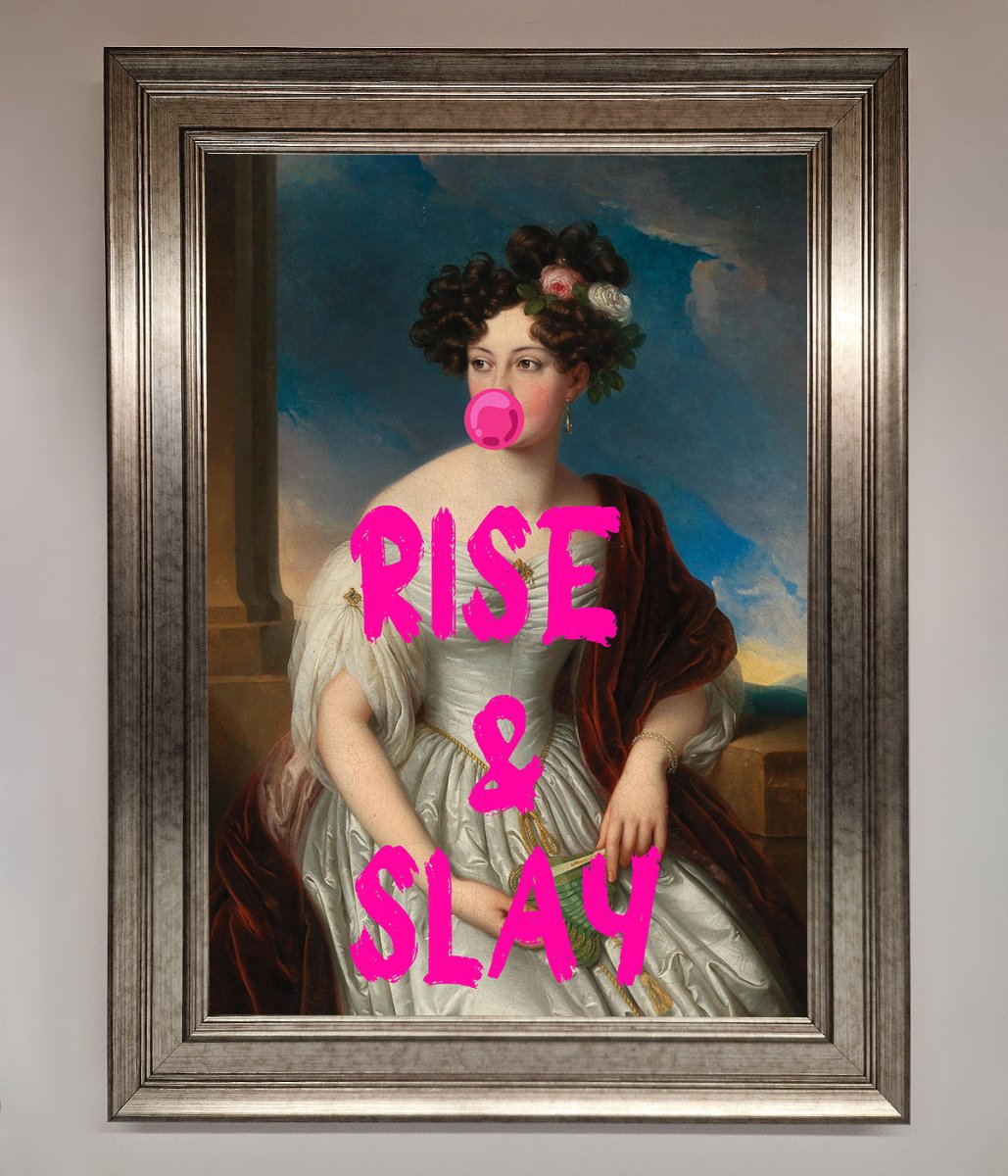 Rise And Slay Framed Wall Art - Zestio