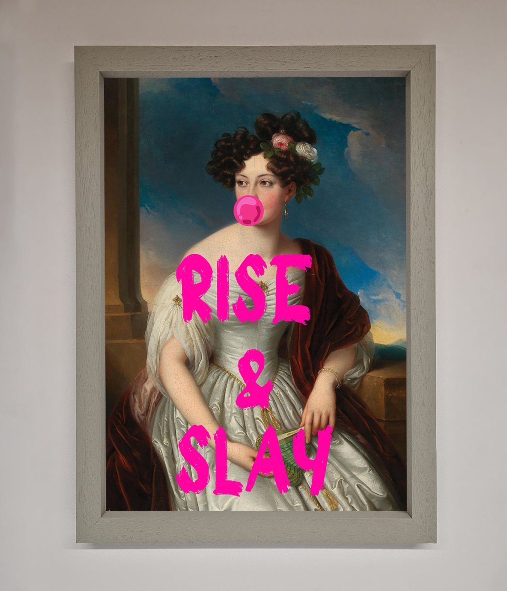 Rise And Slay Framed Wall Art - Zestio