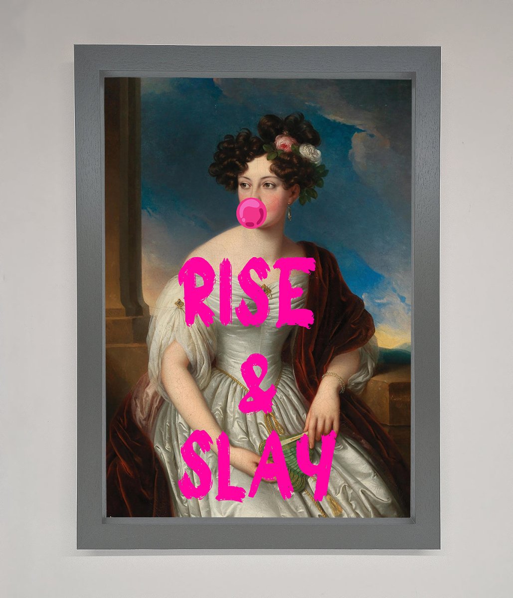 Rise And Slay Framed Wall Art - Zestio
