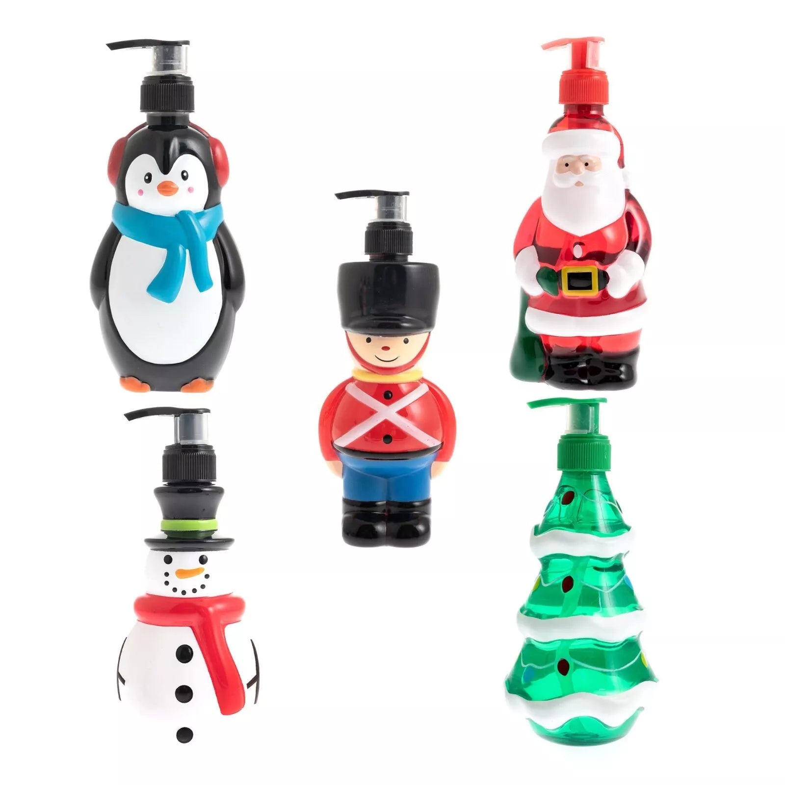 Christmas Novelty Hand Soap With Dispenser Santa Penguin Tree Snowman one from stock avalibilty