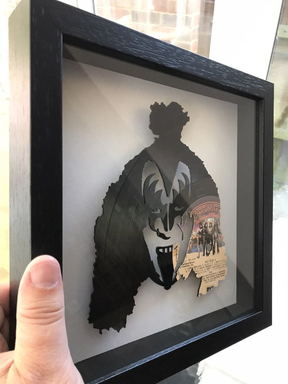 Kiss - Alive! II - Gene Simmons Vinyl Record Art 1977