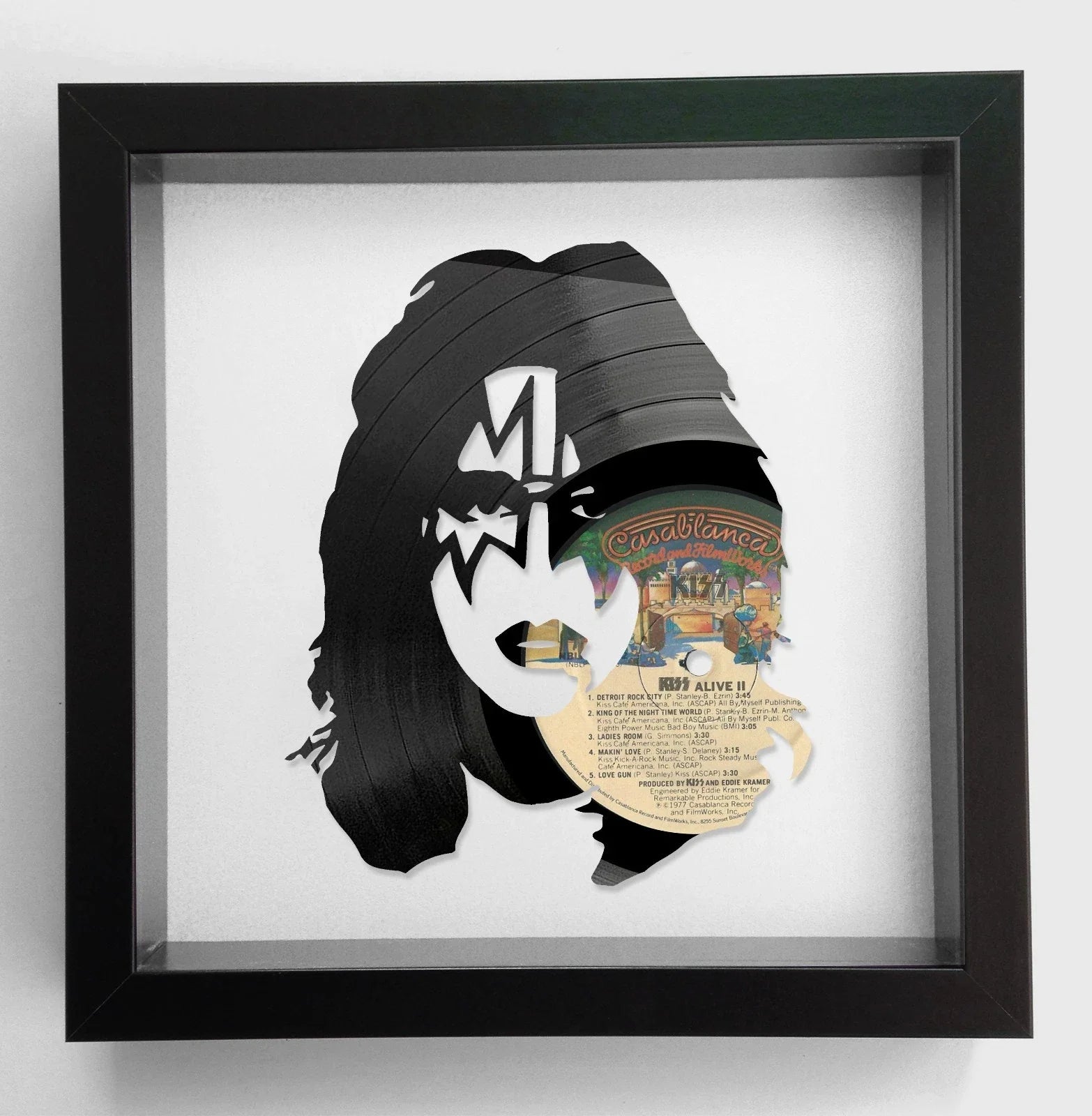 Kiss - Alive II - Ace Frehley Vinyl Record Art 1977
