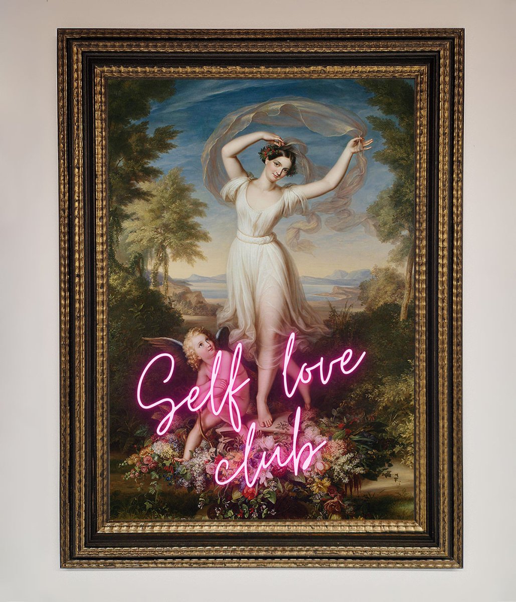 Self Love Club Framed Wall Art - Zestio