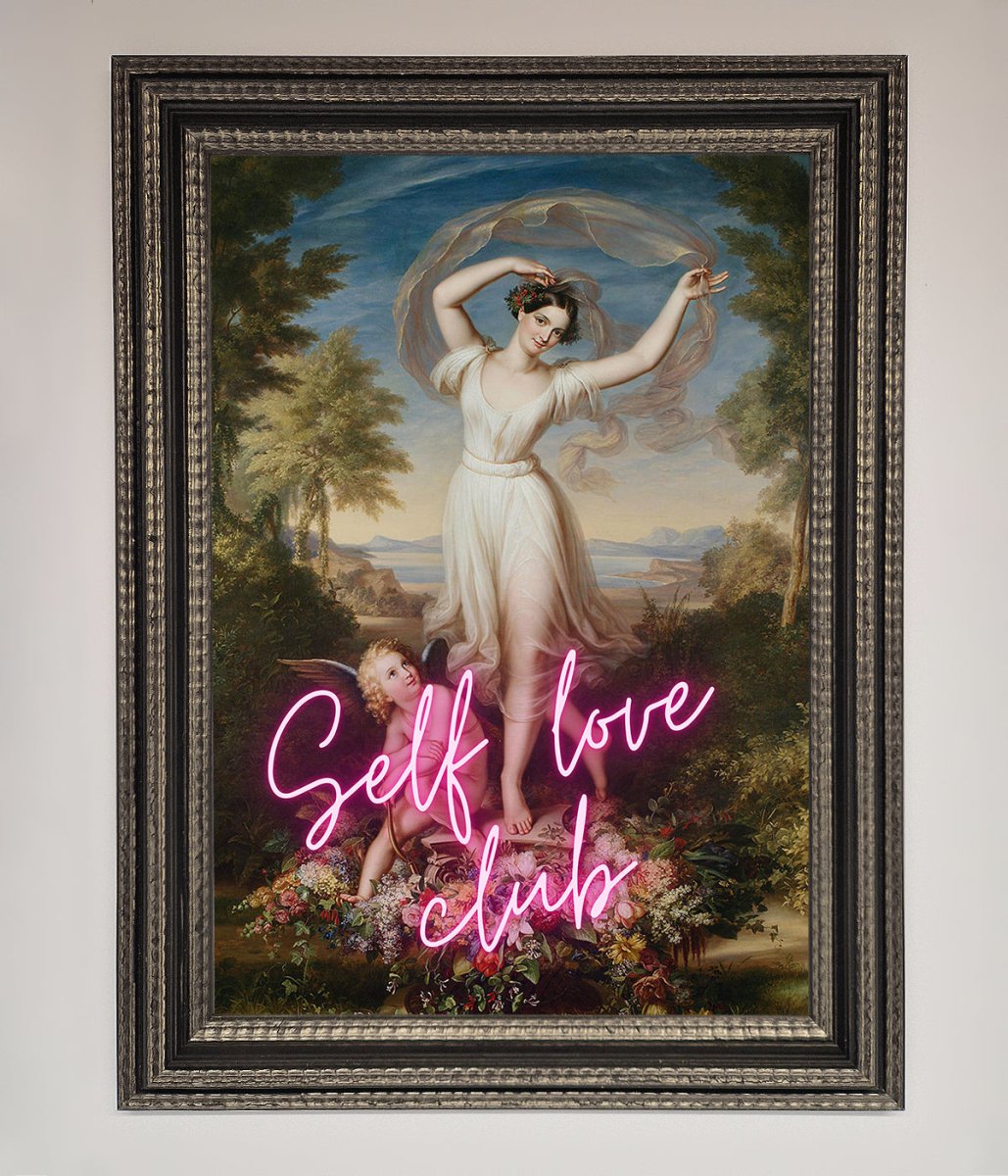 Self Love Club Framed Wall Art - Zestio