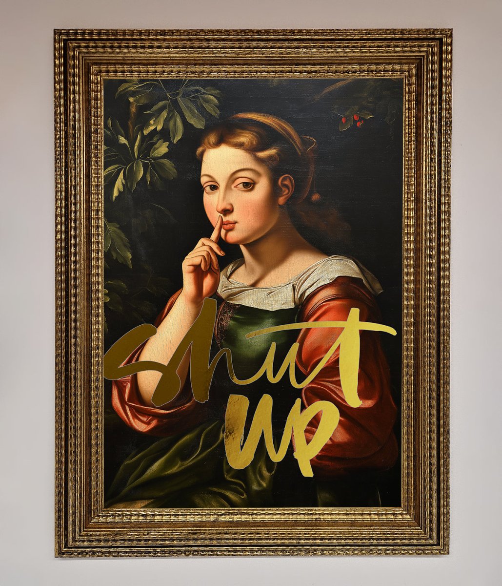 Shutup Foil Print - Zestio