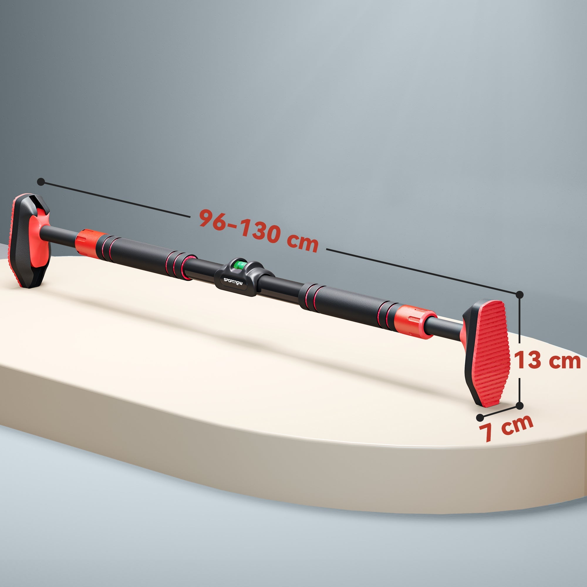 SPORTNOW Pull Up Bar Doorway from 96-130 cm (37.8"-51.2"), No Screws