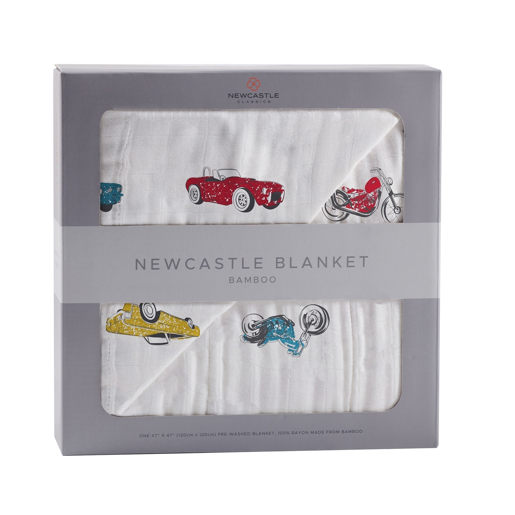 Vintage Muscle Cars and Motorcycles Newcastle Blanket