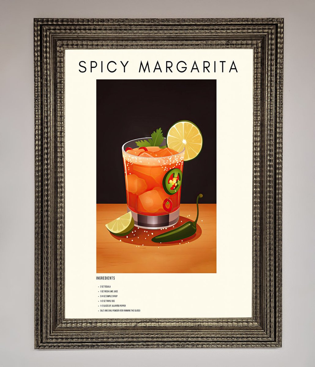 Spicy Margarita A1 Framed Poster - Zestio