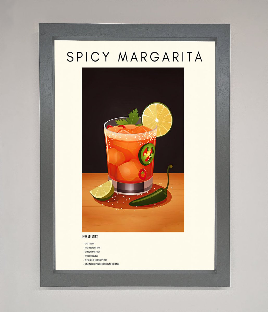 Spicy Margarita A1 Framed Poster - Zestio