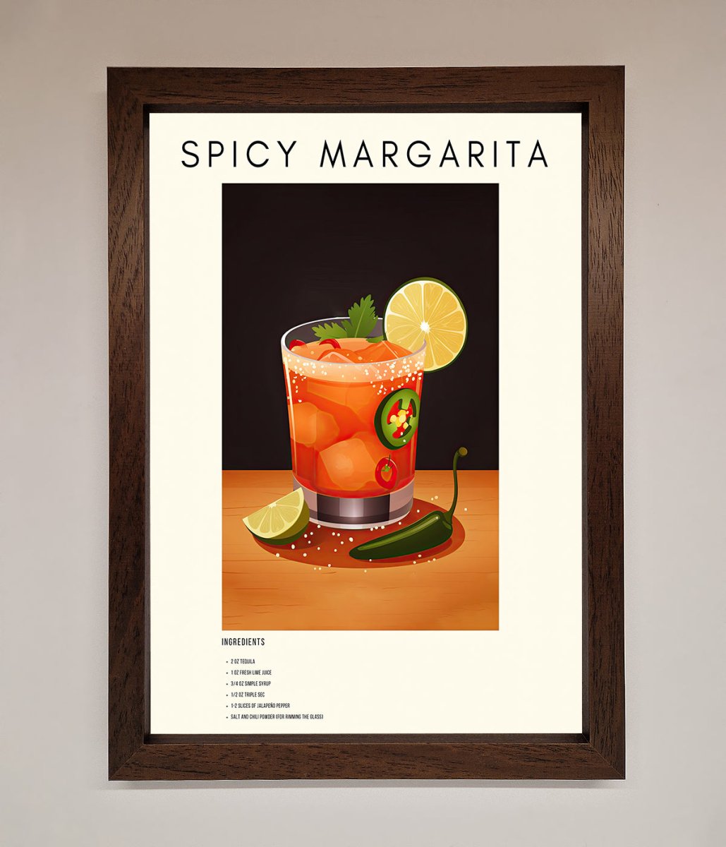 Spicy Margarita A1 Framed Poster - Zestio