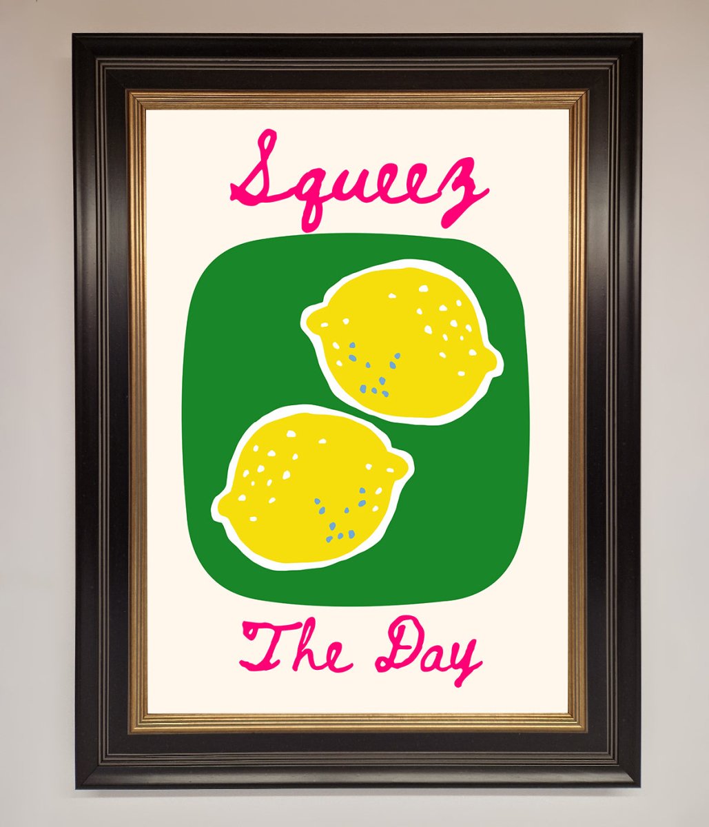 Squeeze The Day Framed Poster - Zestio