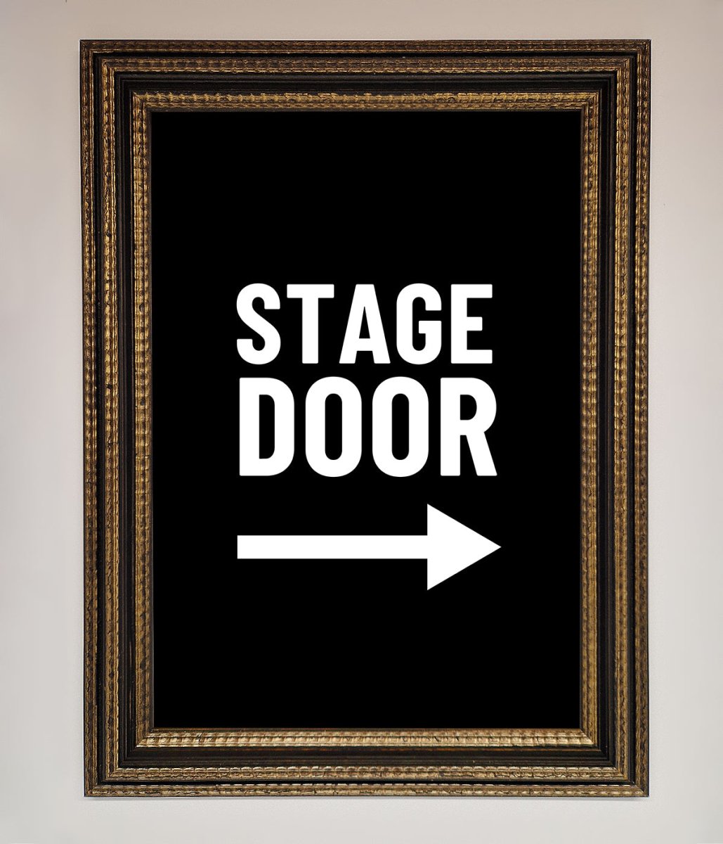 Stage Door Framed Print - Zestio