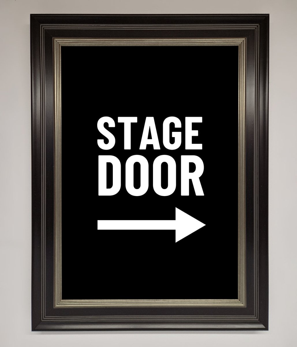 Stage Door Framed Print - Zestio