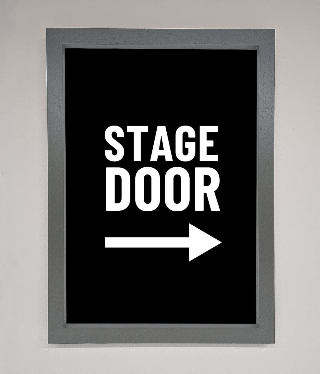 Stage Door Framed Print - Zestio