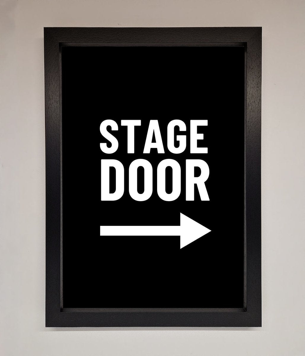 Stage Door Framed Print - Zestio