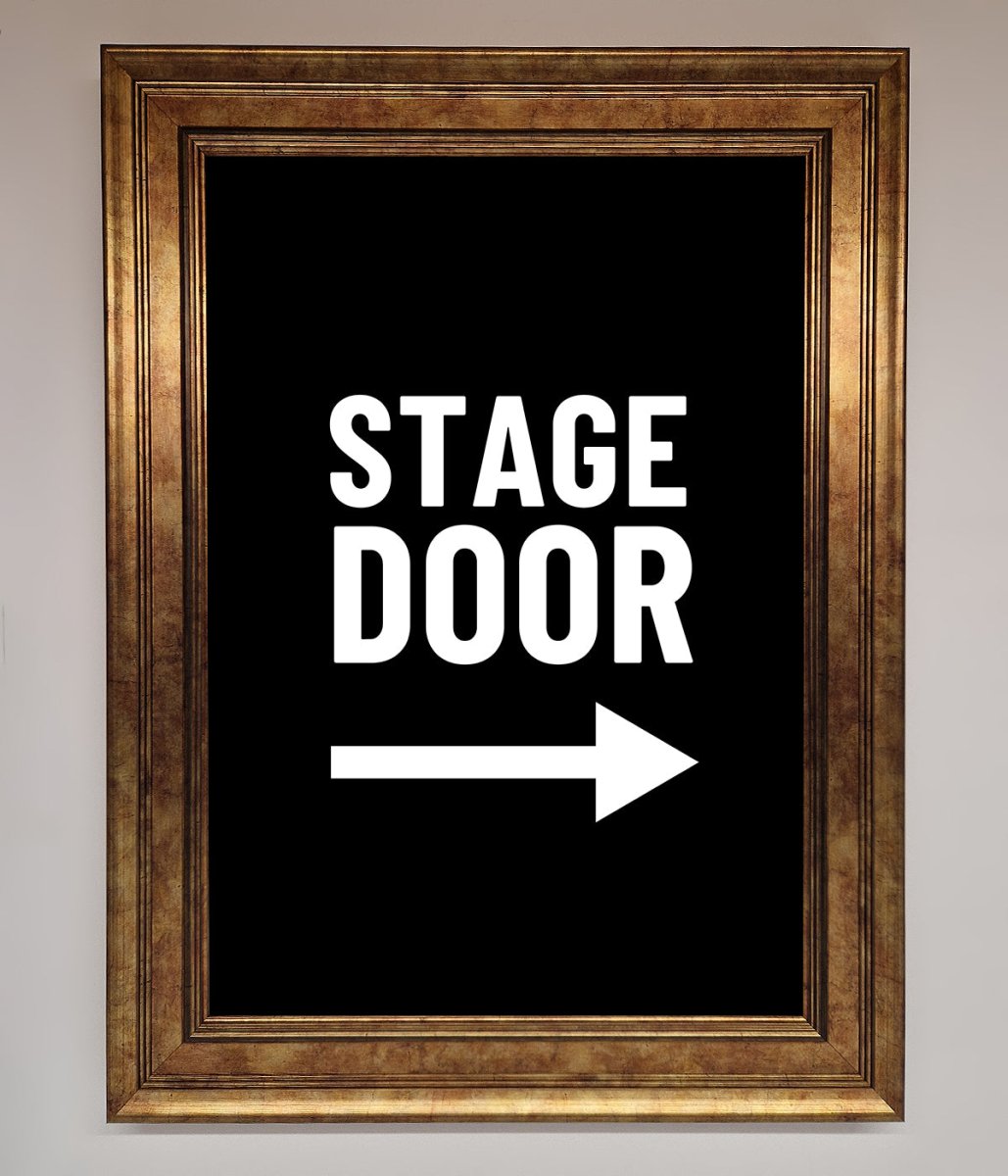 Stage Door Framed Print - Zestio