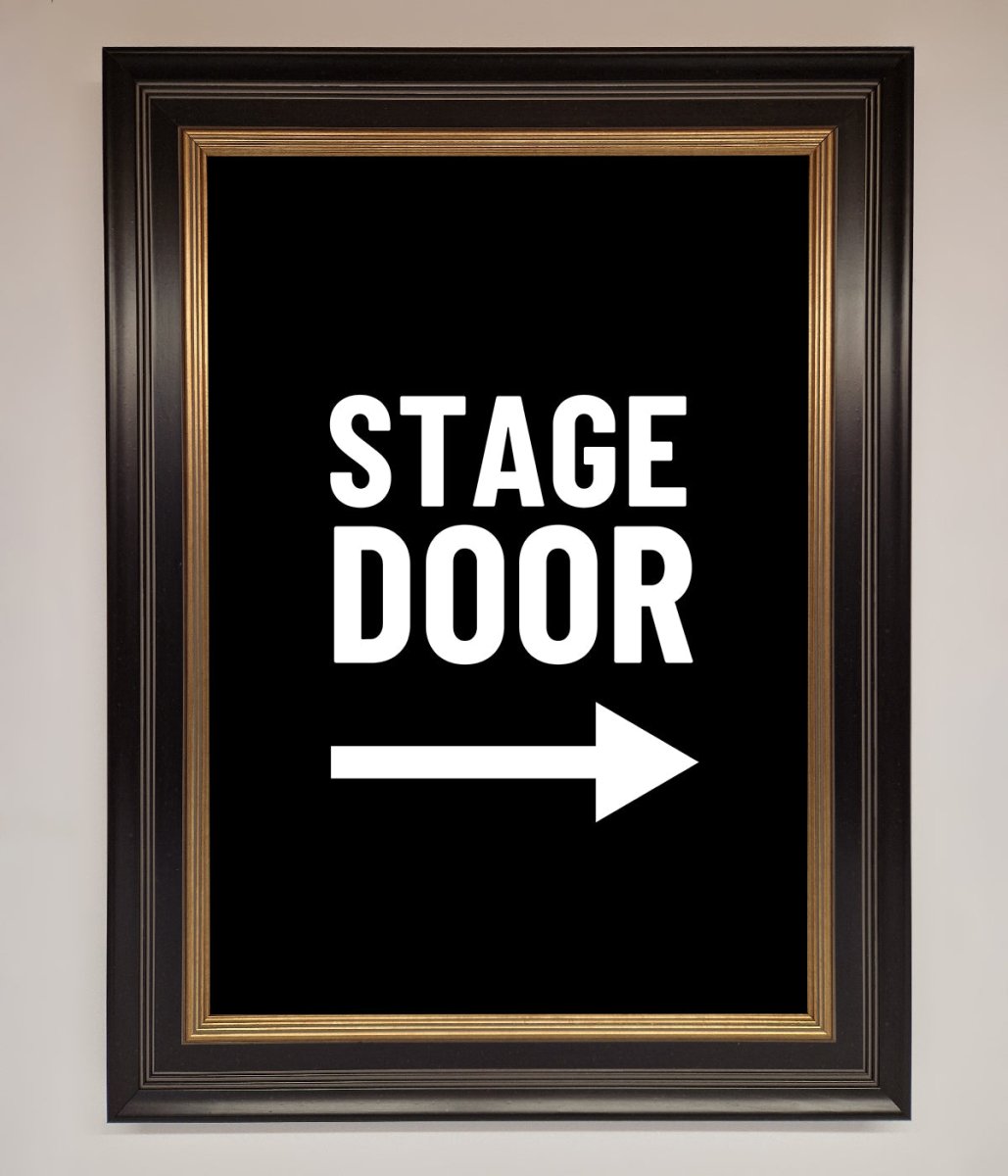 Stage Door Framed Print - Zestio