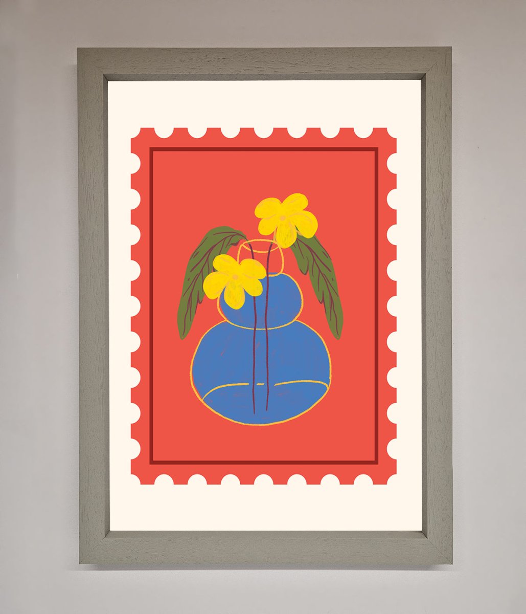 Stamp Plant Framed Wall Art - Zestio