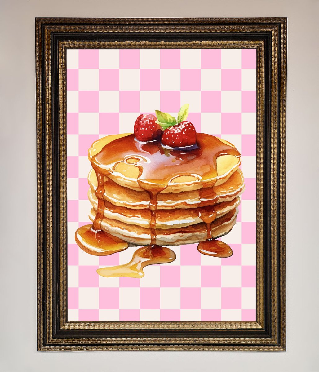 Syrup Pankcakes Framed Print - Zestio