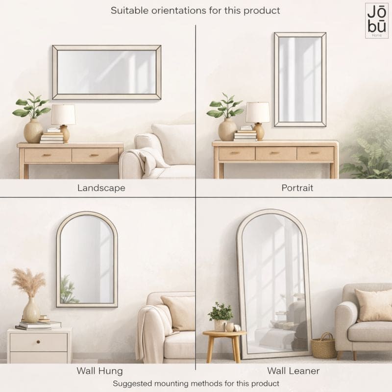 Takara - Gold Metal Rectangle Mirror - 120cm x 95cm - Zestio