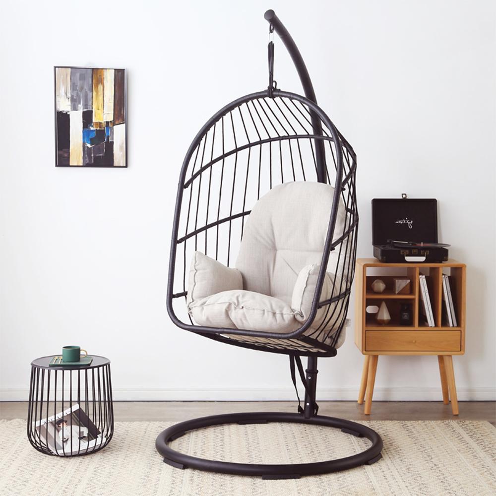 The CAGE Rattan Hanging Chair, Indoor/ Outdoor Furniture