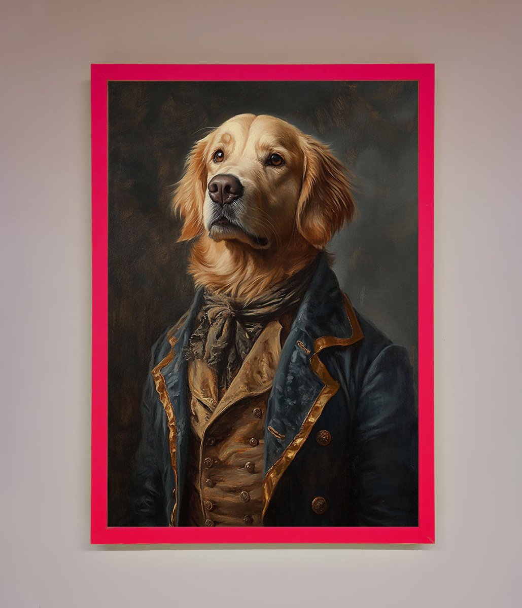 The Renaissance Golden Retiever Framed Wall Art - Zestio