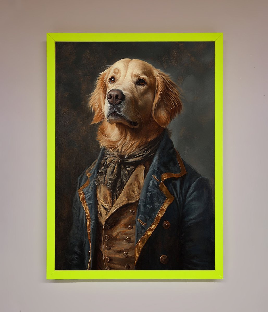 The Renaissance Golden Retiever Framed Wall Art - Zestio