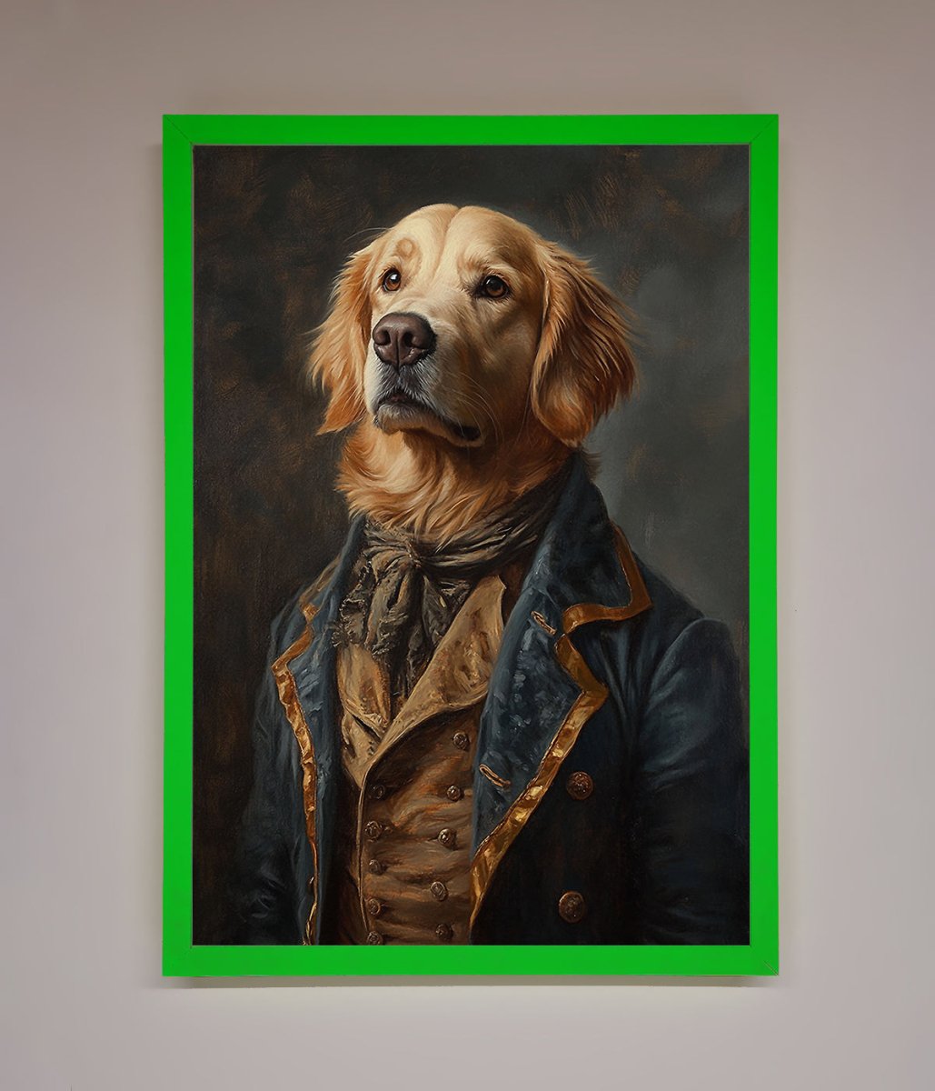 The Renaissance Golden Retiever Framed Wall Art - Zestio