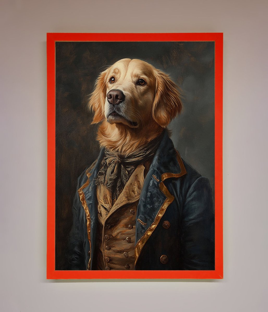 The Renaissance Golden Retiever Framed Wall Art - Zestio