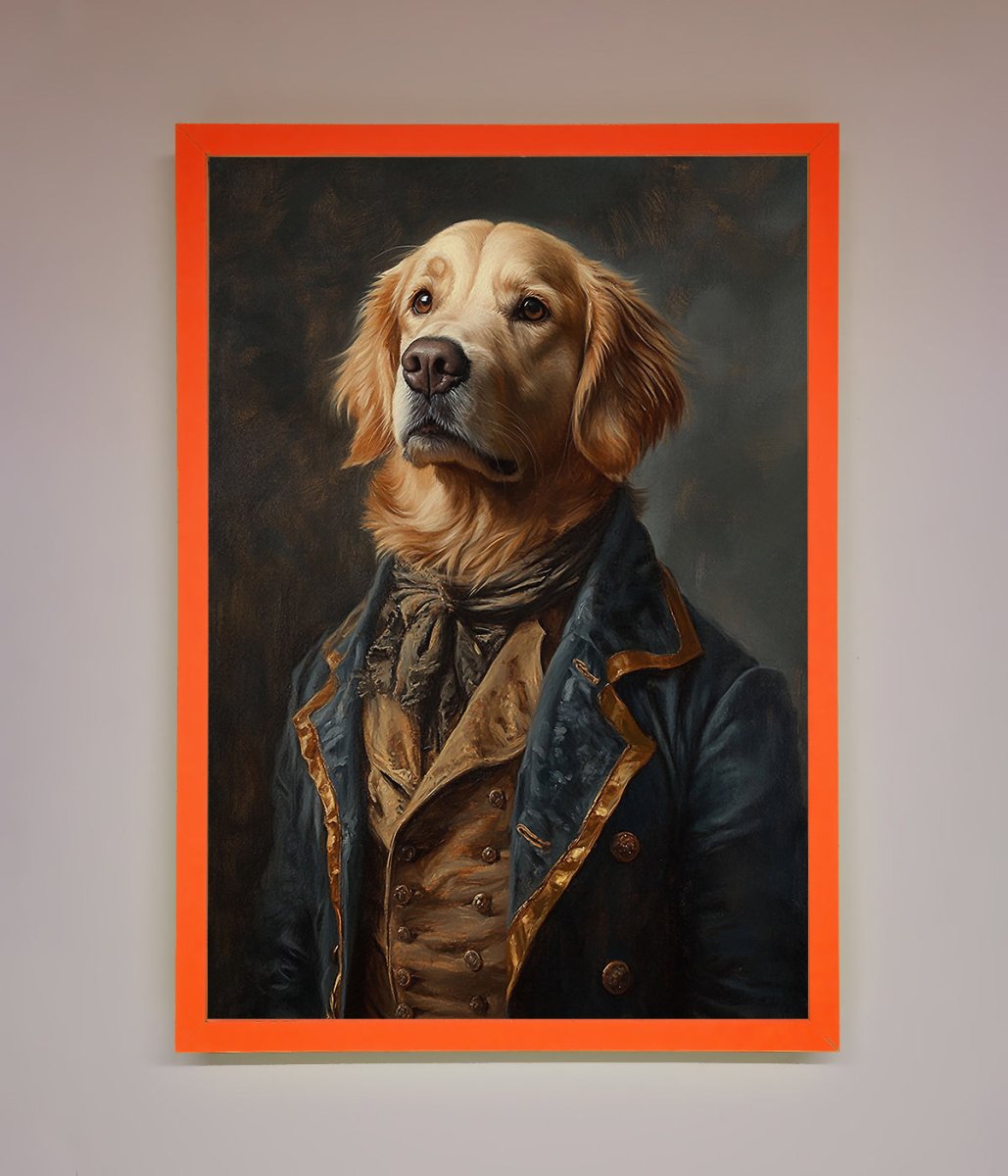 The Renaissance Golden Retiever Framed Wall Art - Zestio