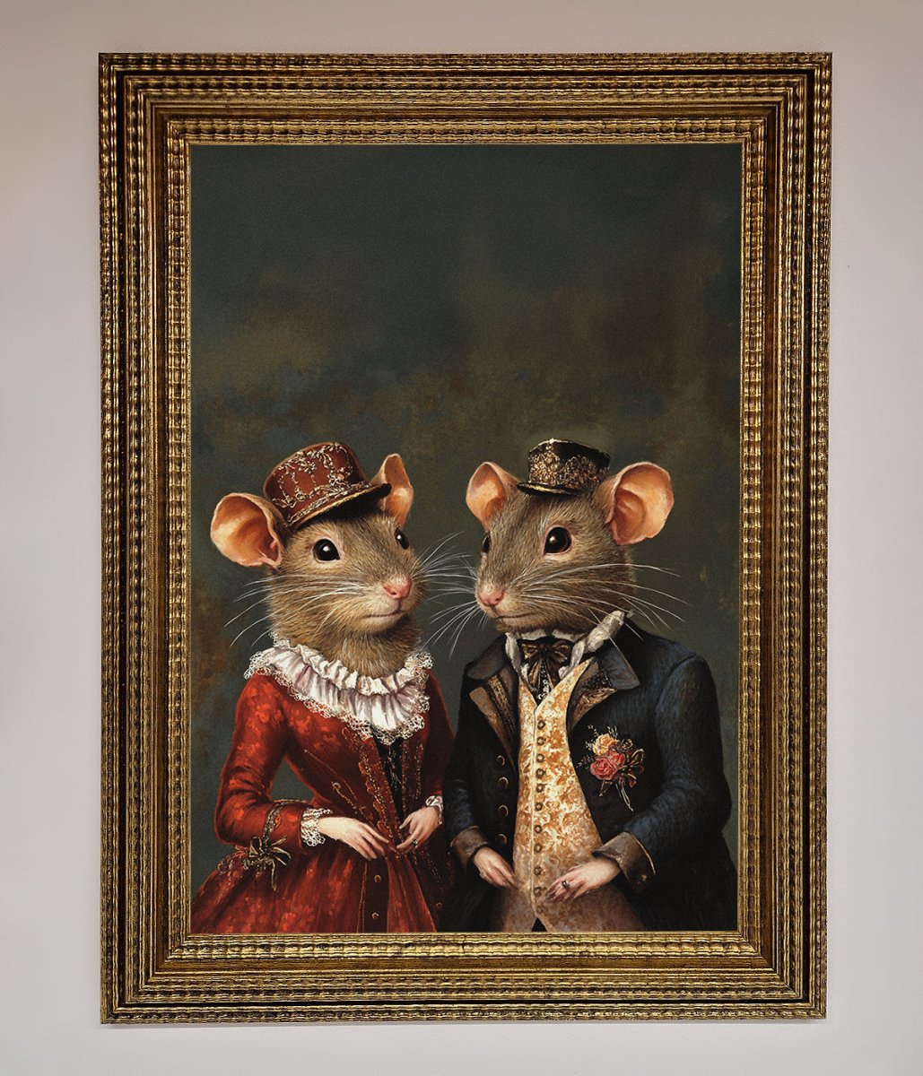The Victorian Mice Framed Poster - Zestio