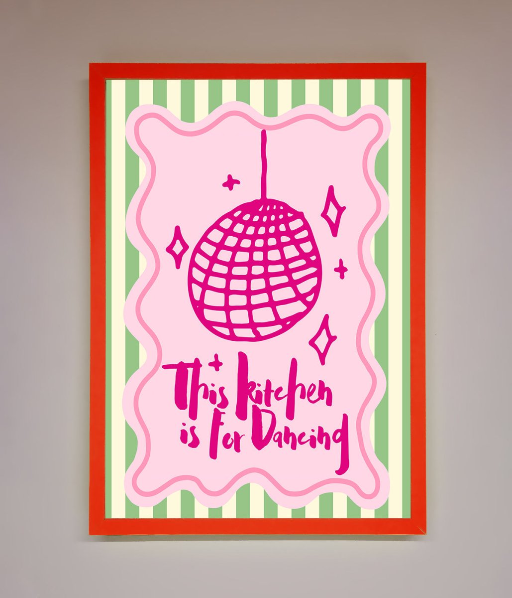 This Kitchen Is For Dancing Framed Wall Art - Zestio