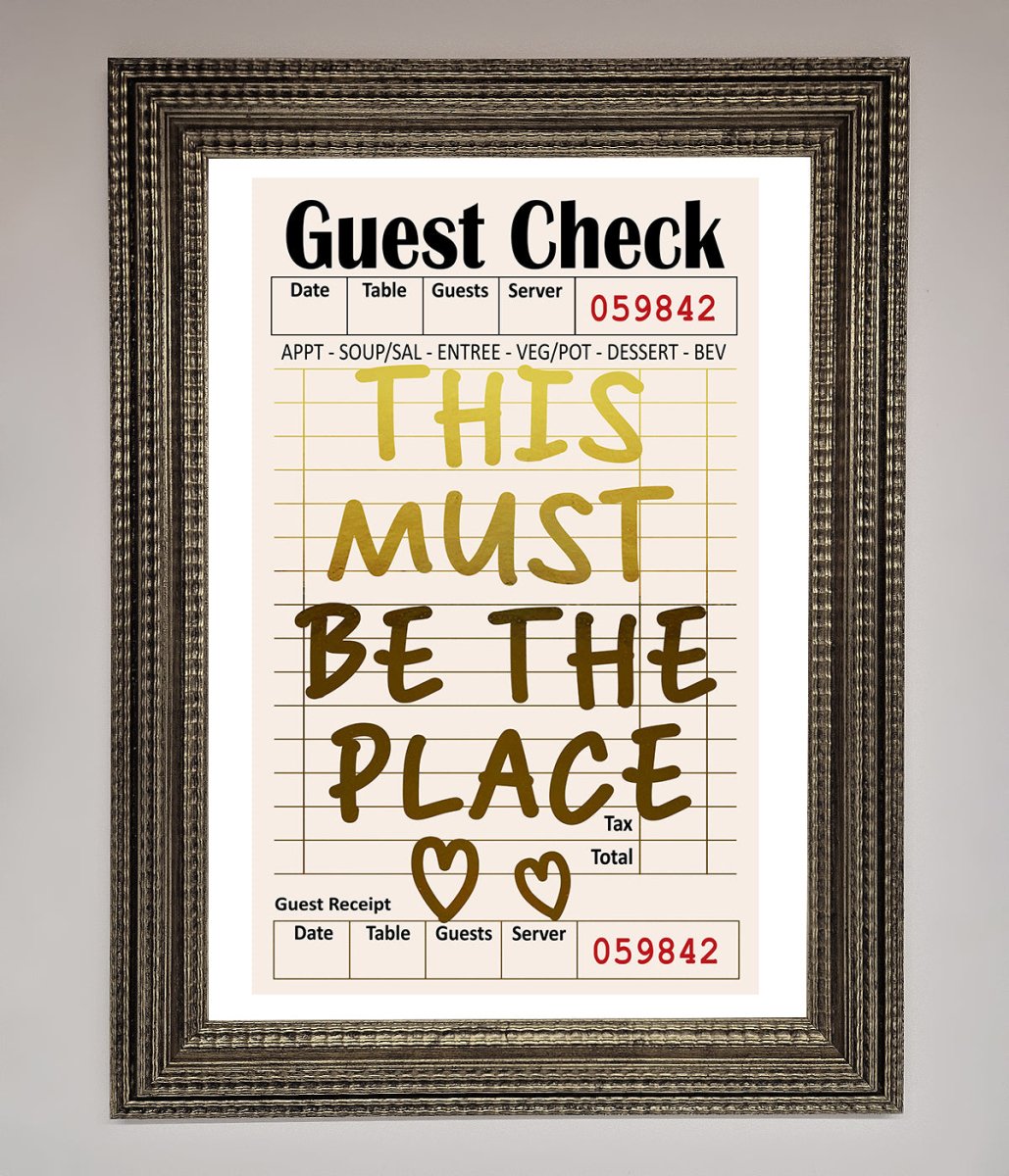 This Must Be The Place Foil Print - Zestio