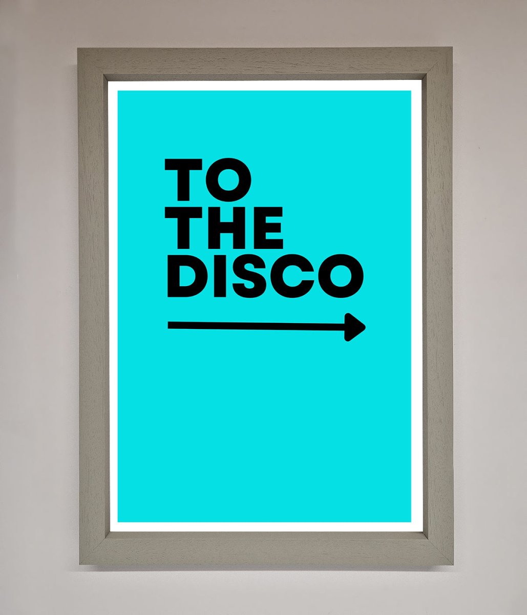 To The Disco Blue Framed Poster - Zestio
