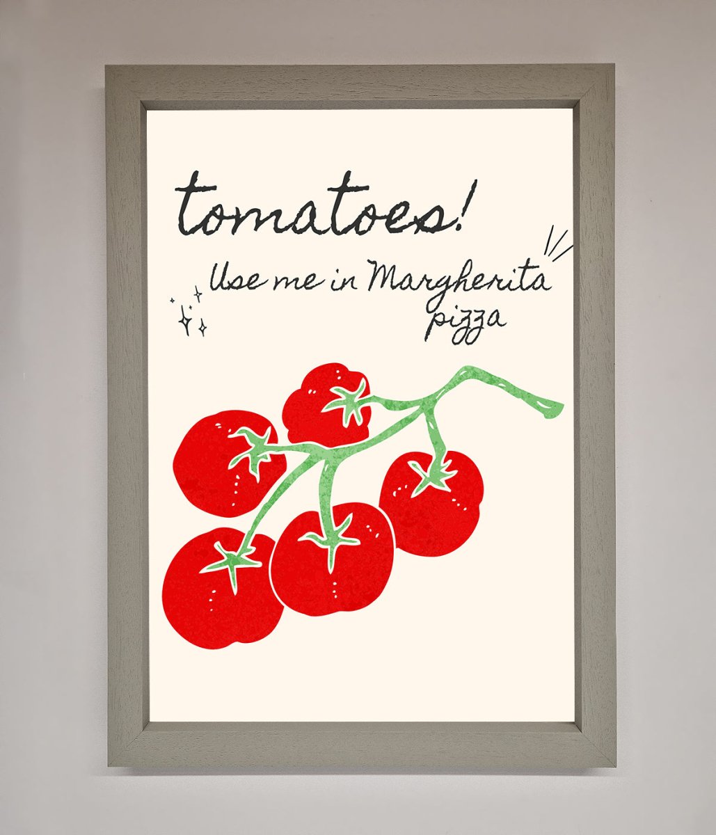 Tomatoes For Pizza Framed Poster - Zestio