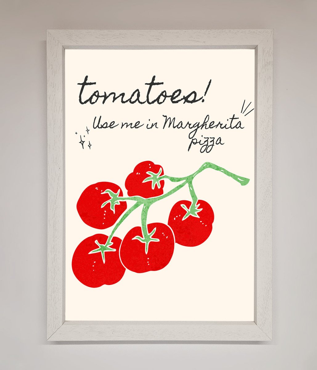 Tomatoes For Pizza Framed Poster - Zestio