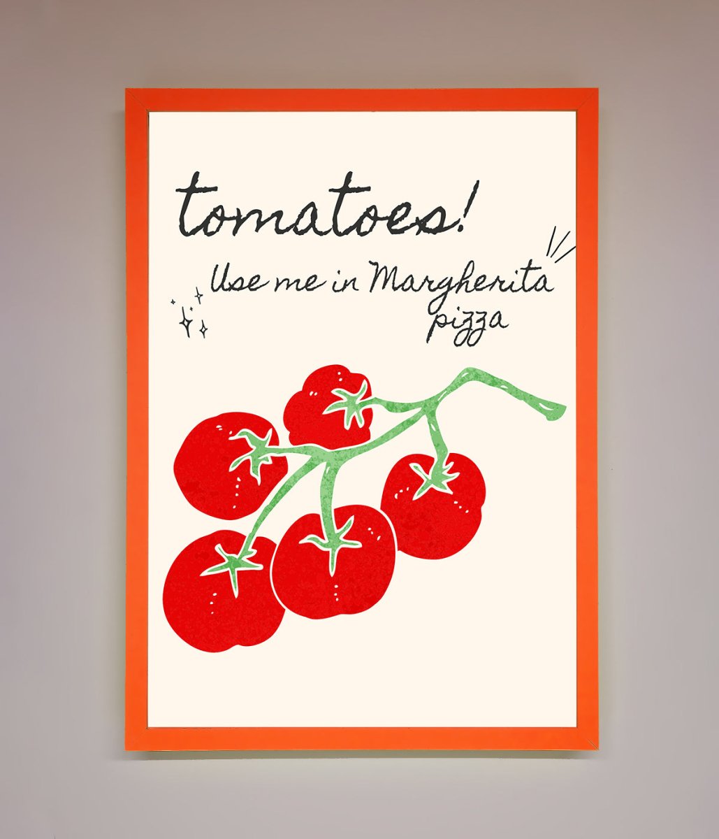 Tomatoes For Pizza Framed Poster - Zestio