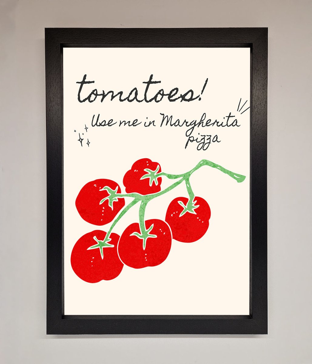 Tomatoes For Pizza Framed Poster - Zestio