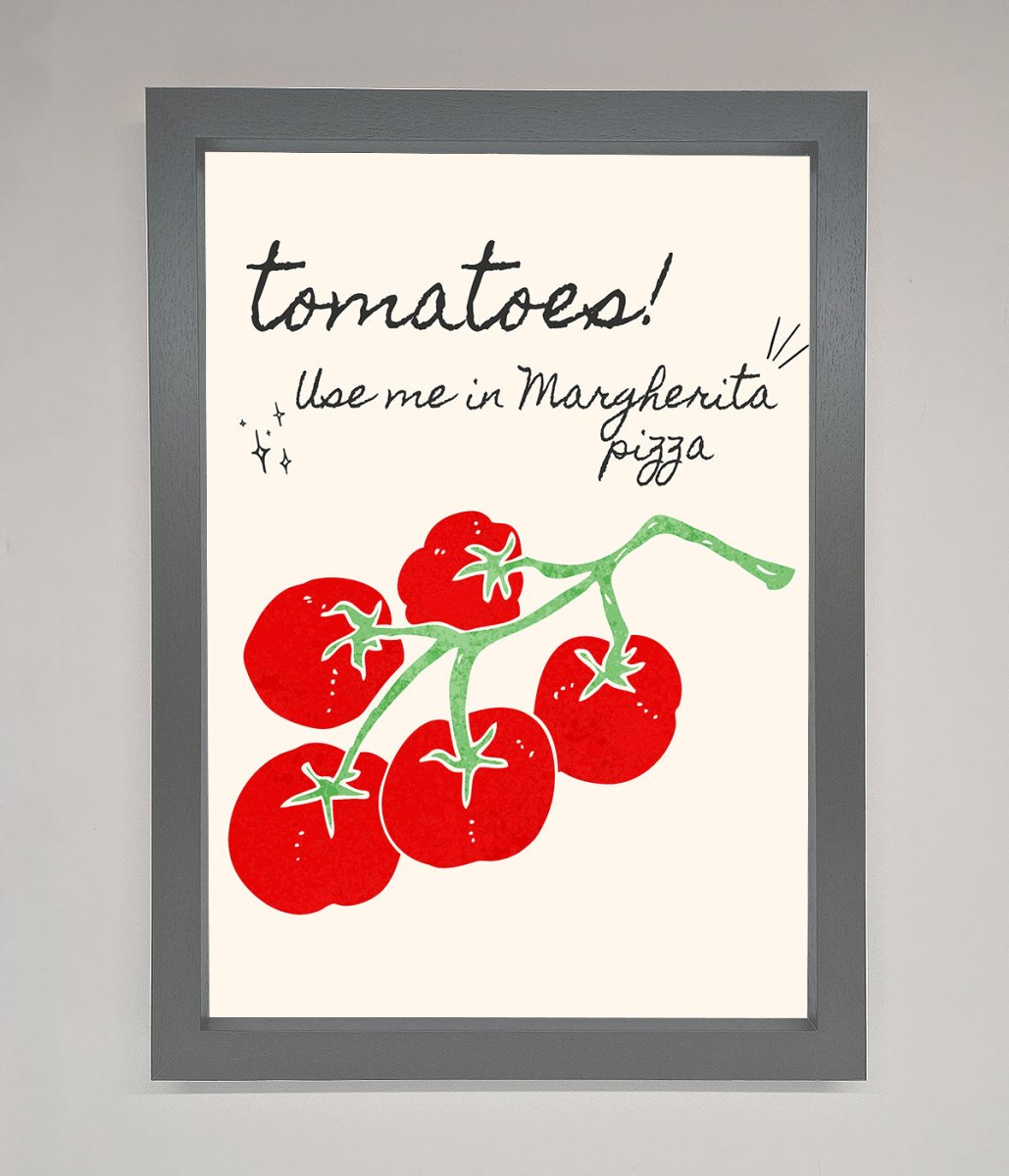 Tomatoes For Pizza Framed Poster - Zestio