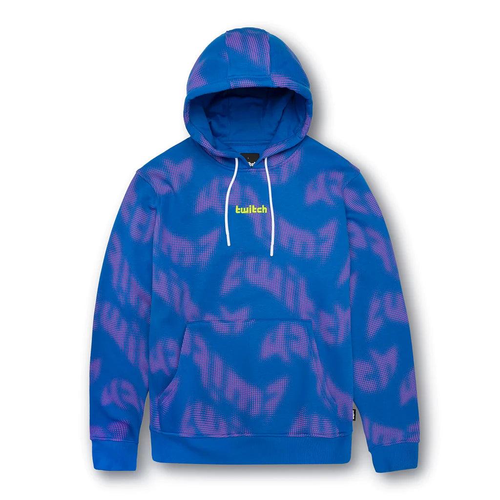 Twitch Printed Hoodie Sweatshirt - Blue Unisex Regular Fit