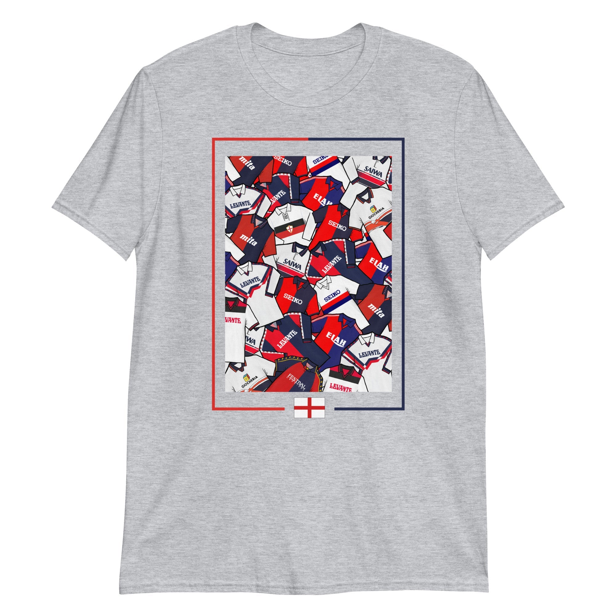Genoa Retro Football Themed Unisex T-shirt